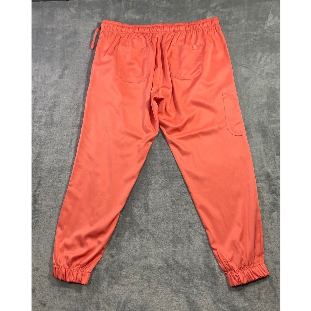 Mini Marilyn by MediChic Coral Pink Scrub Joggers Womens XL Cargo Medical Pants - Picture 7 of 7